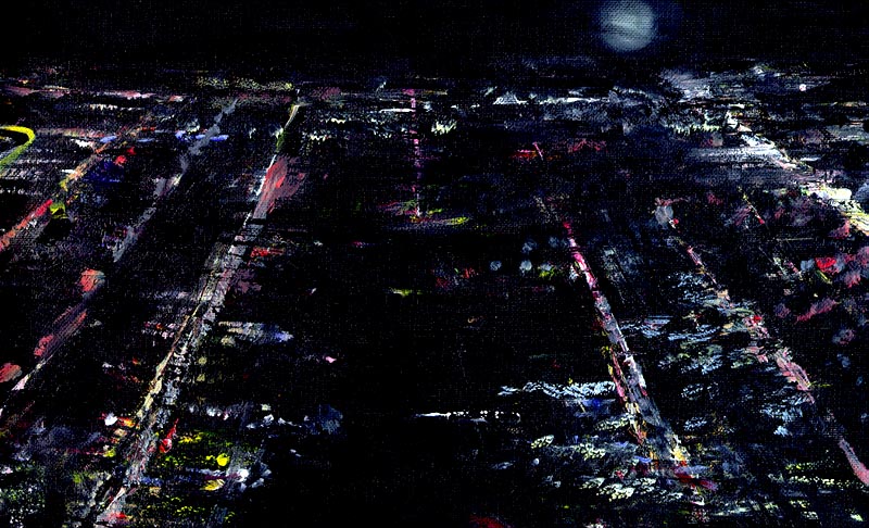 Night View, Salt Lake City  Utah, USA